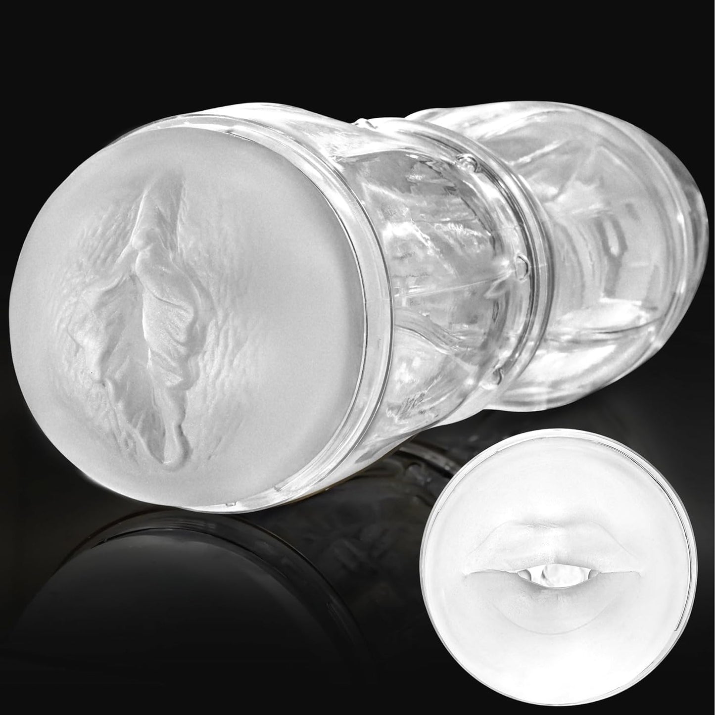PrismVault Clear Dual Entry Male Stroker Fleshlight