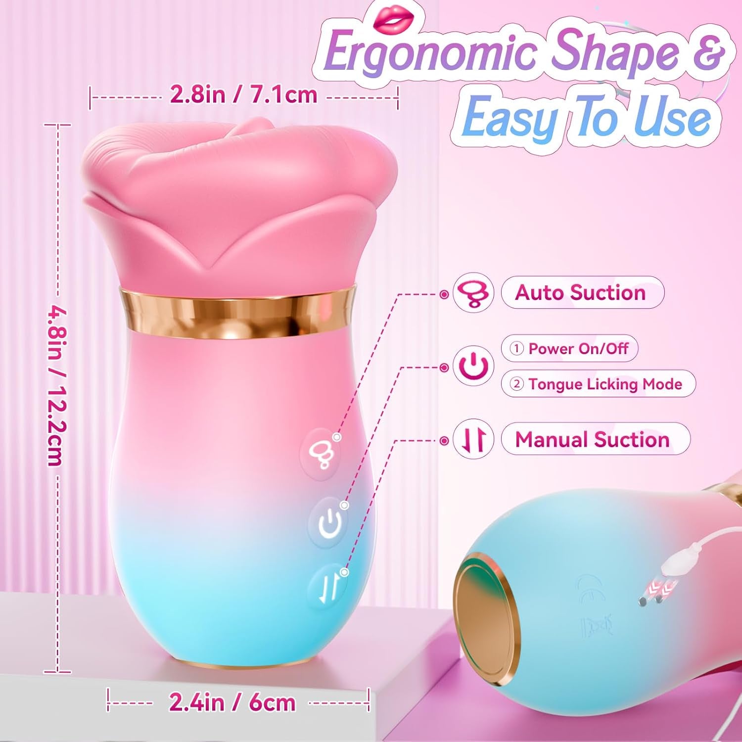 SilkTongue 5-in-1 AI Sync Sucking Vibrator | 10 Licking Modes, App