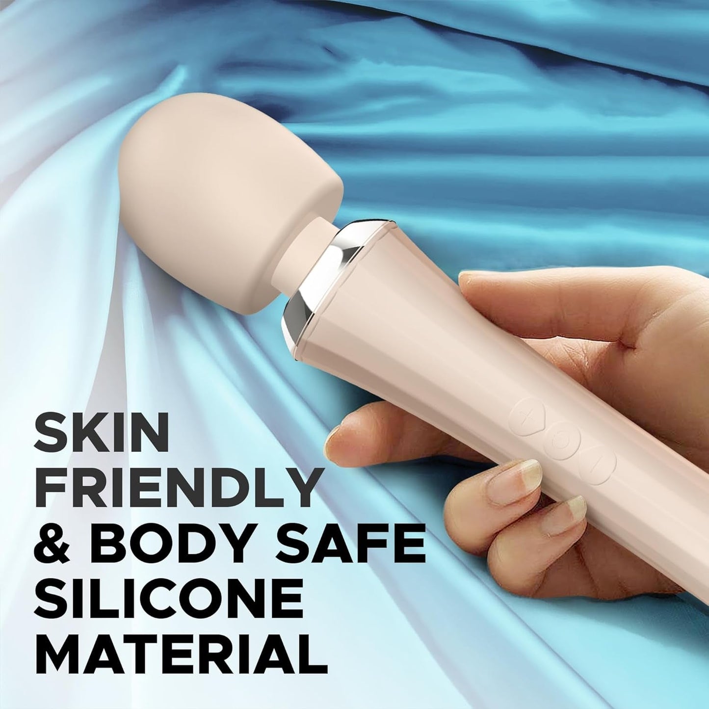BareLuxe Cordless Multi - Pattern Wand Vibrator - Vixen | Nova Network
