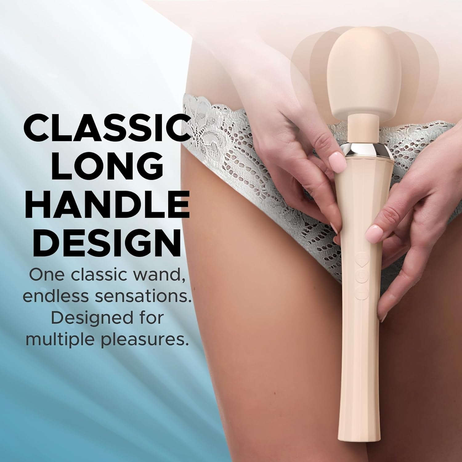 BareLuxe Cordless Multi - Pattern Wand Vibrator - Vixen | Nova Network