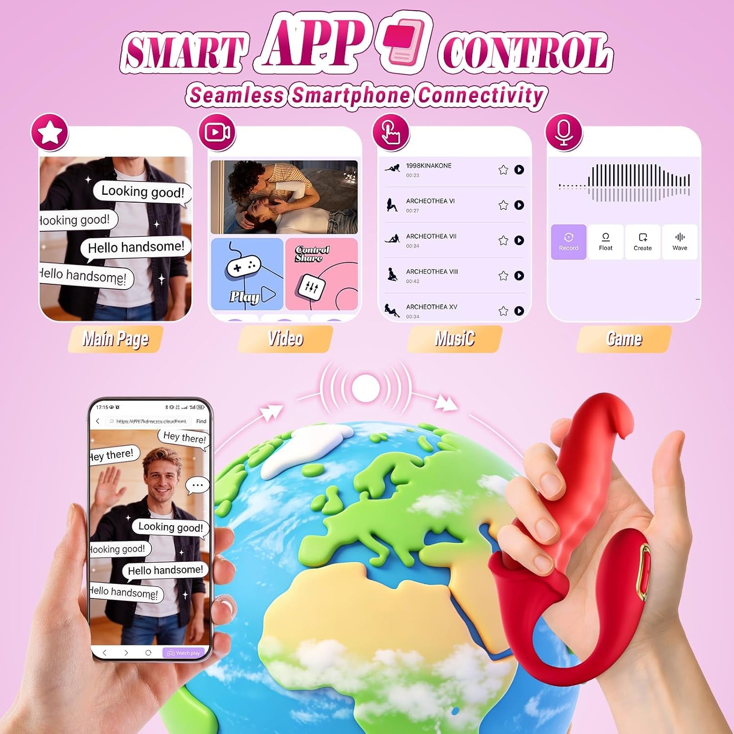 VelvetTongue App-Control Licking Tongue Vibrator – Wiggle & Vibrate