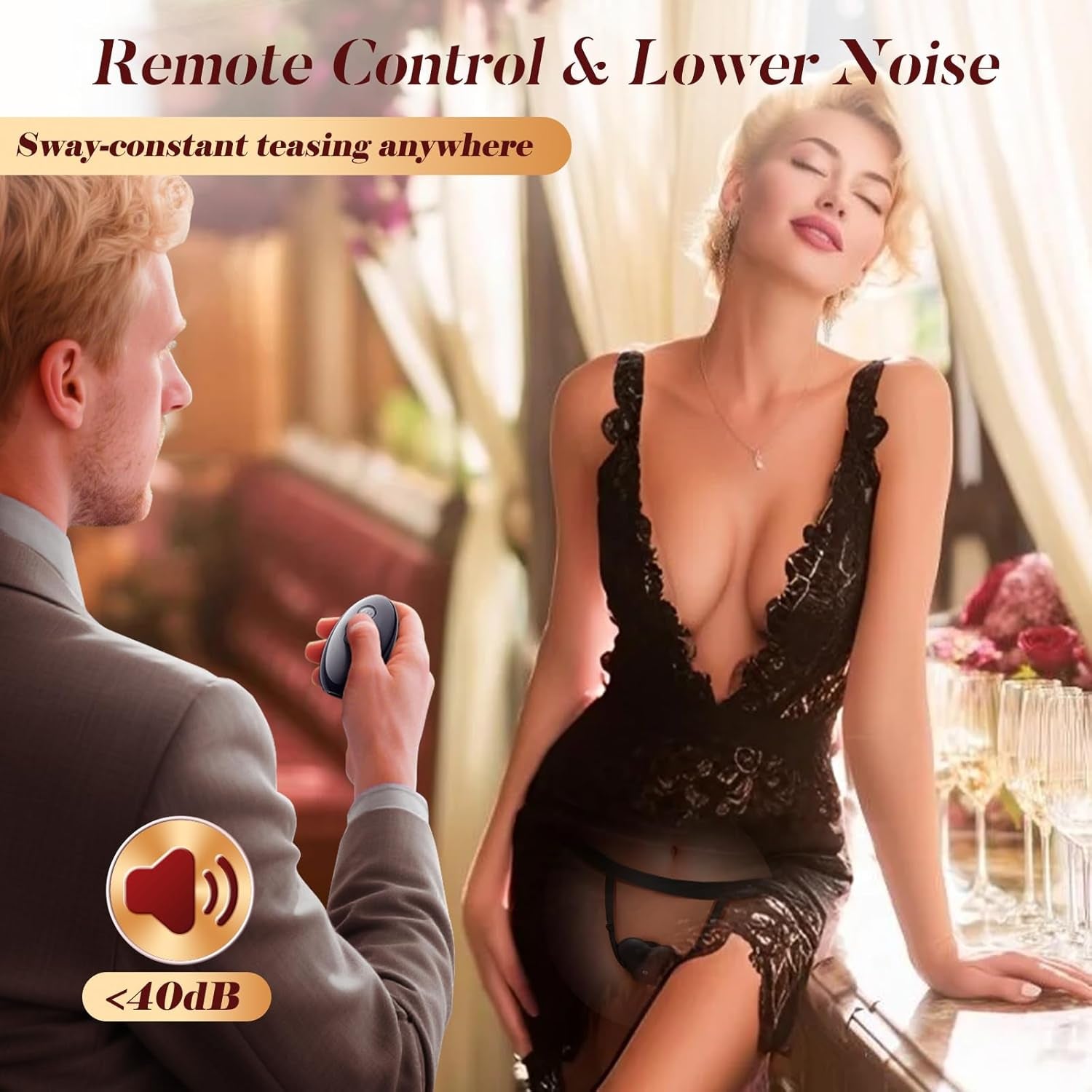 LureLoop Wearable Vibrating Cock Ring Clit Stimulator