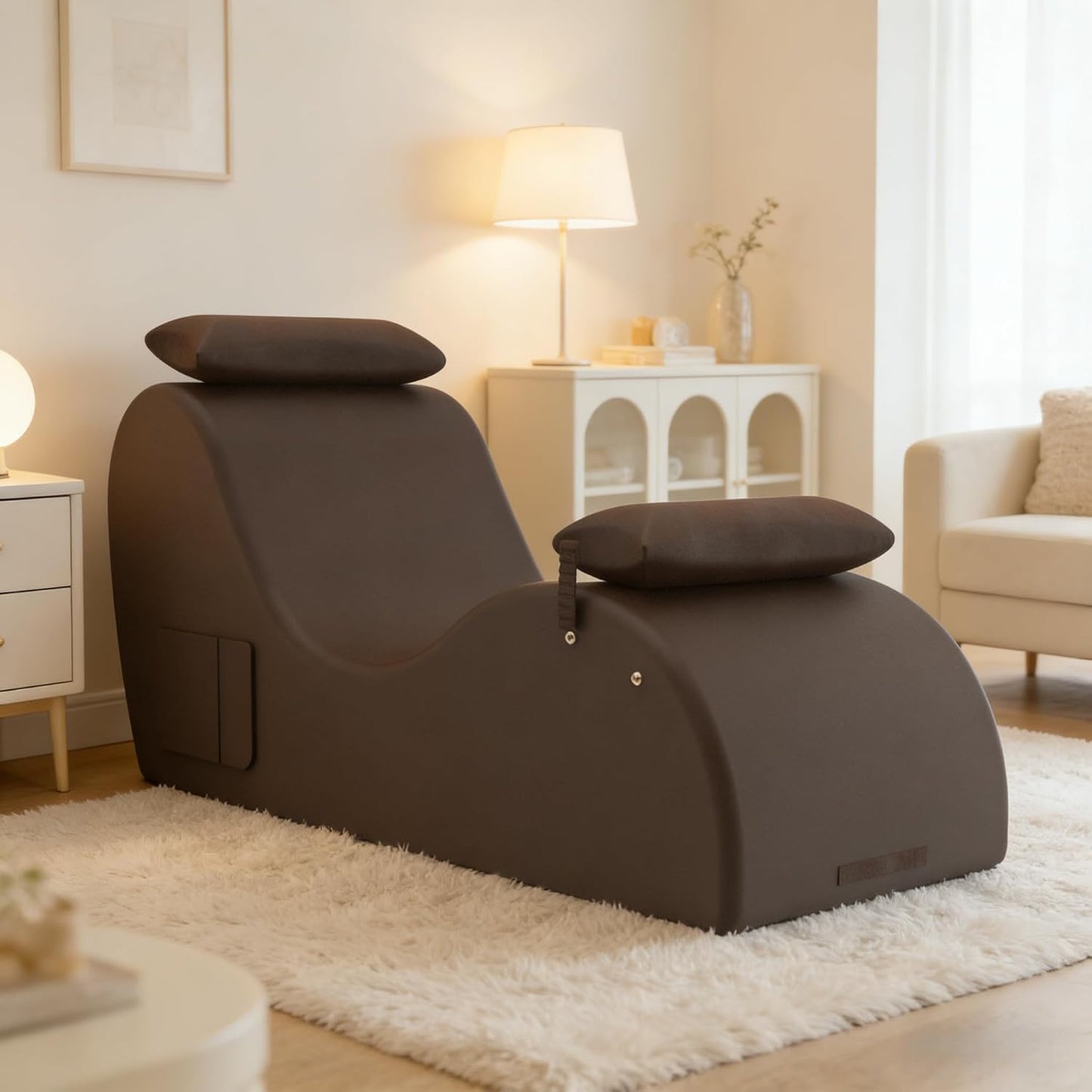 BronzeArc Brown Sex Chaise Lounge Chair