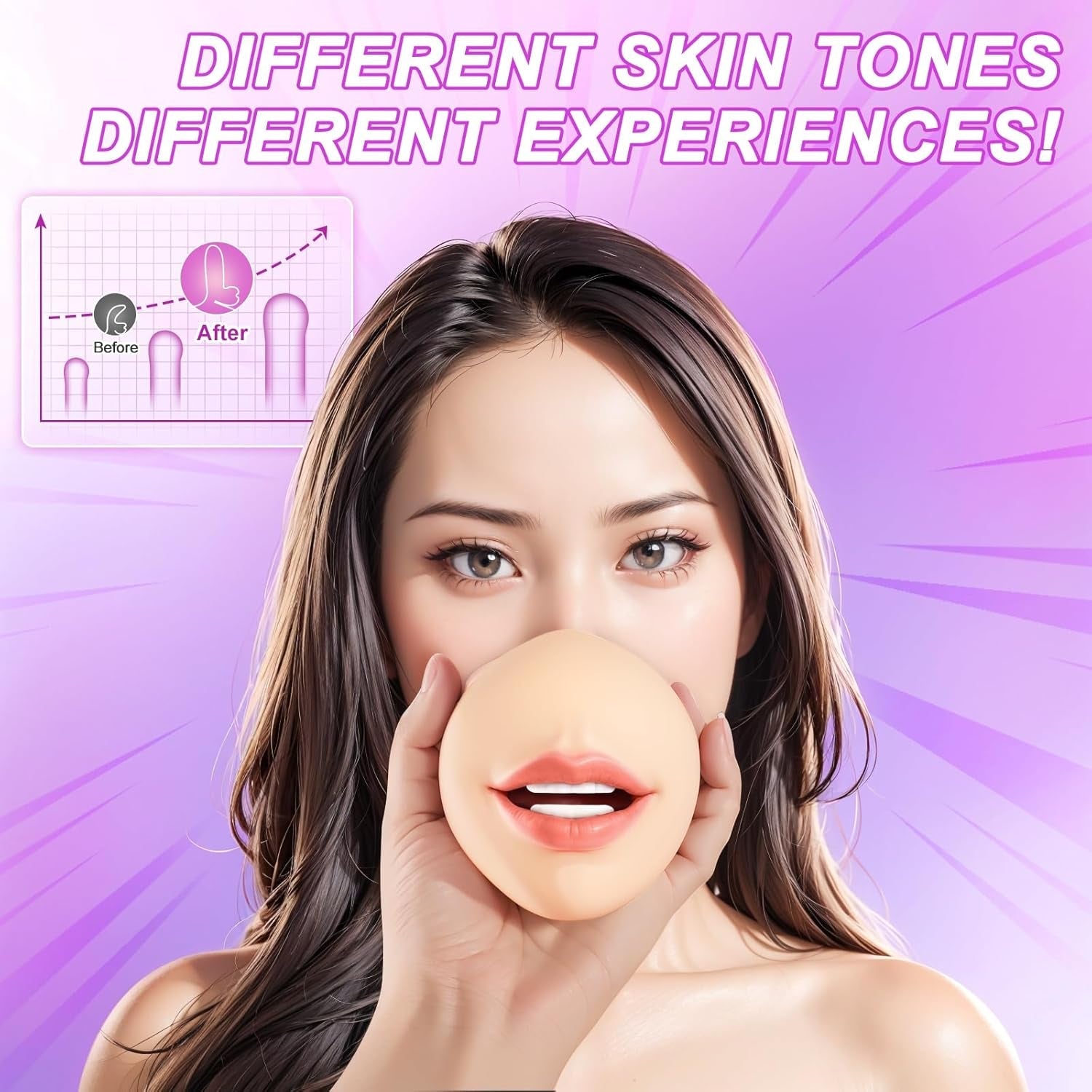 BeadKiss Realistic Oral Male Stroker - Vixen | Nova Network