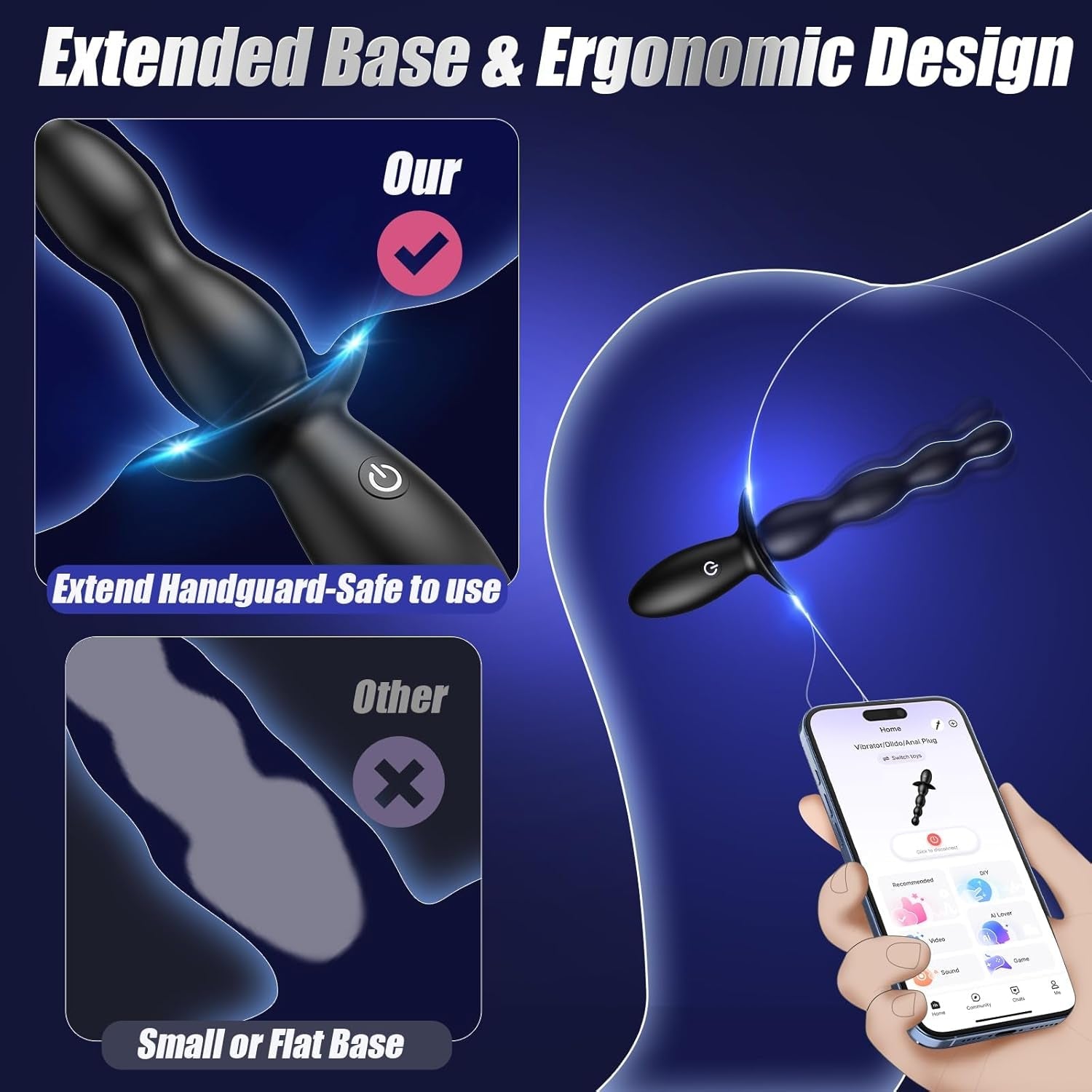 BeadRush AI App Control Anal Beads Vibrator - Vixen | Nova Network