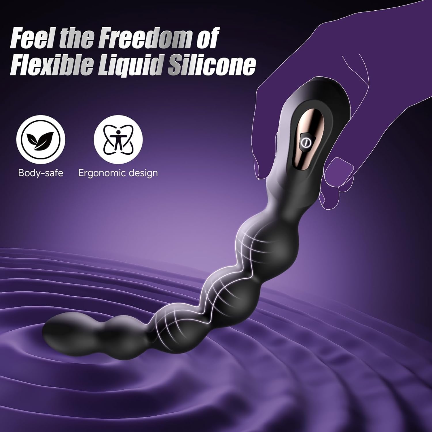 BeadRush XL Large Vibrating Anal Beads Plug - Vixen | Nova Network