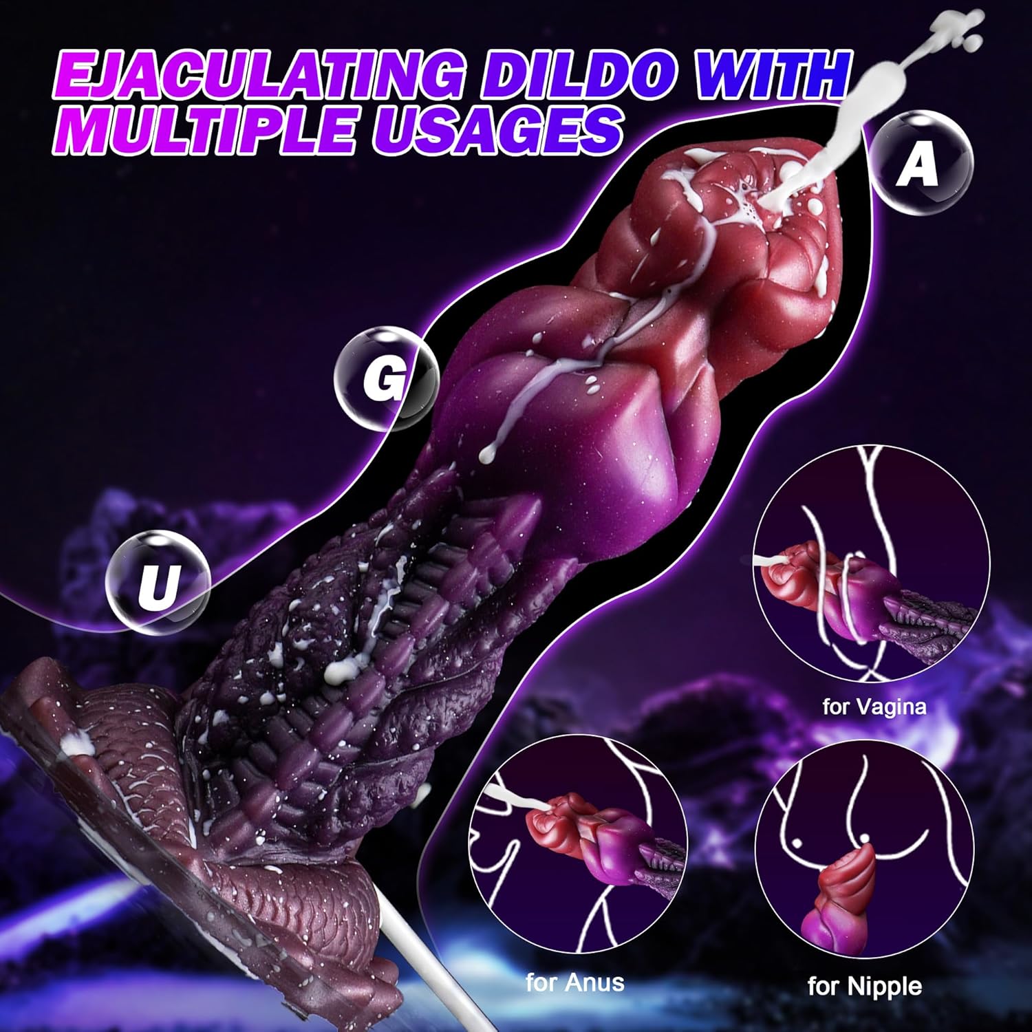BeastBurst Squirting Knot Dildo - Vixen | Nova Network