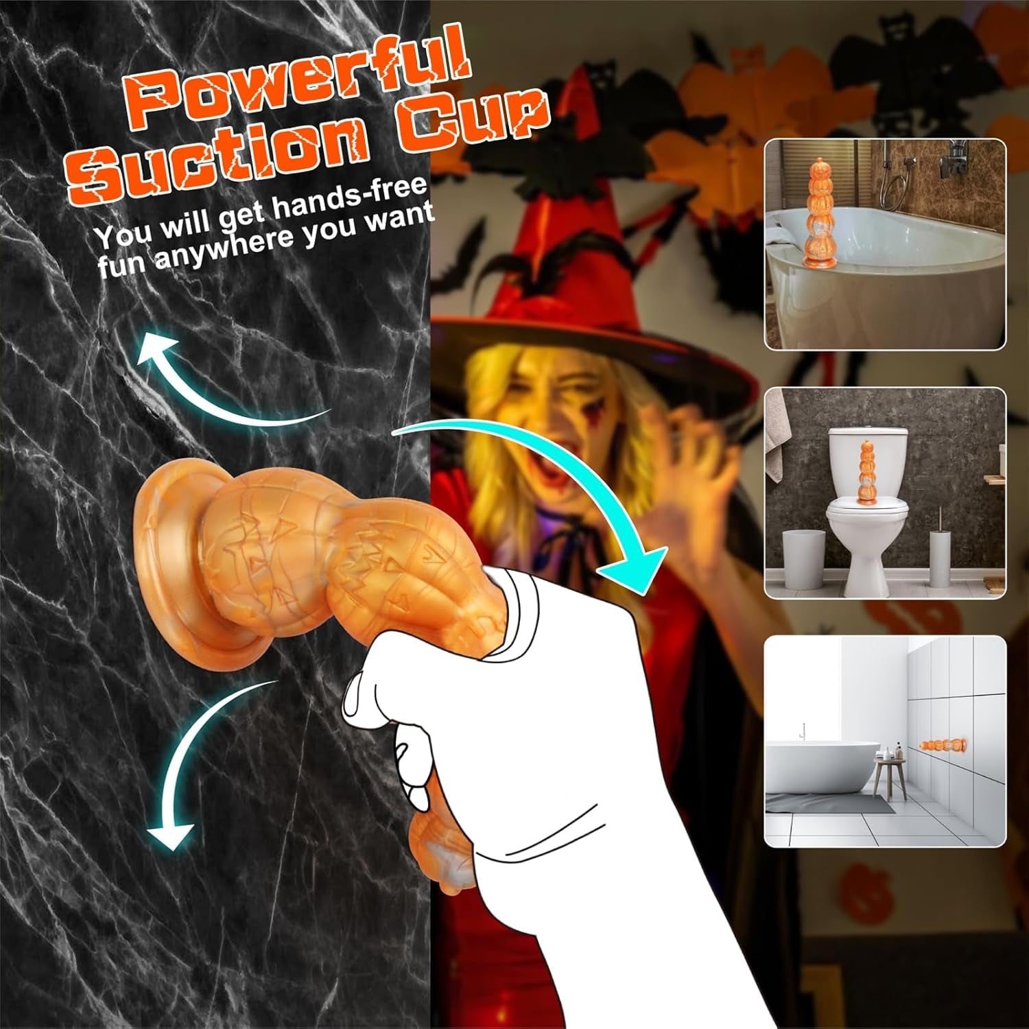 BeastKnot 7.87" Silicone Knot Fantasy Dildo with Suction Cup - Vixen Adult Playroom
