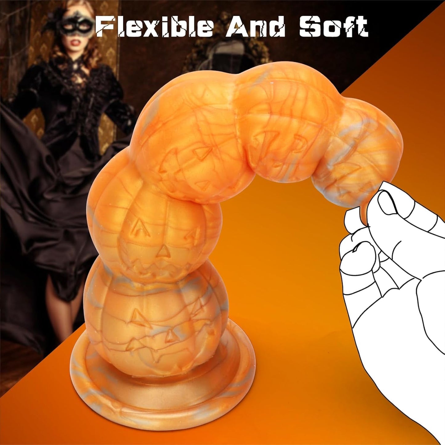 BeastKnot 7.87" Silicone Knot Fantasy Dildo with Suction Cup - Vixen Adult Playroom