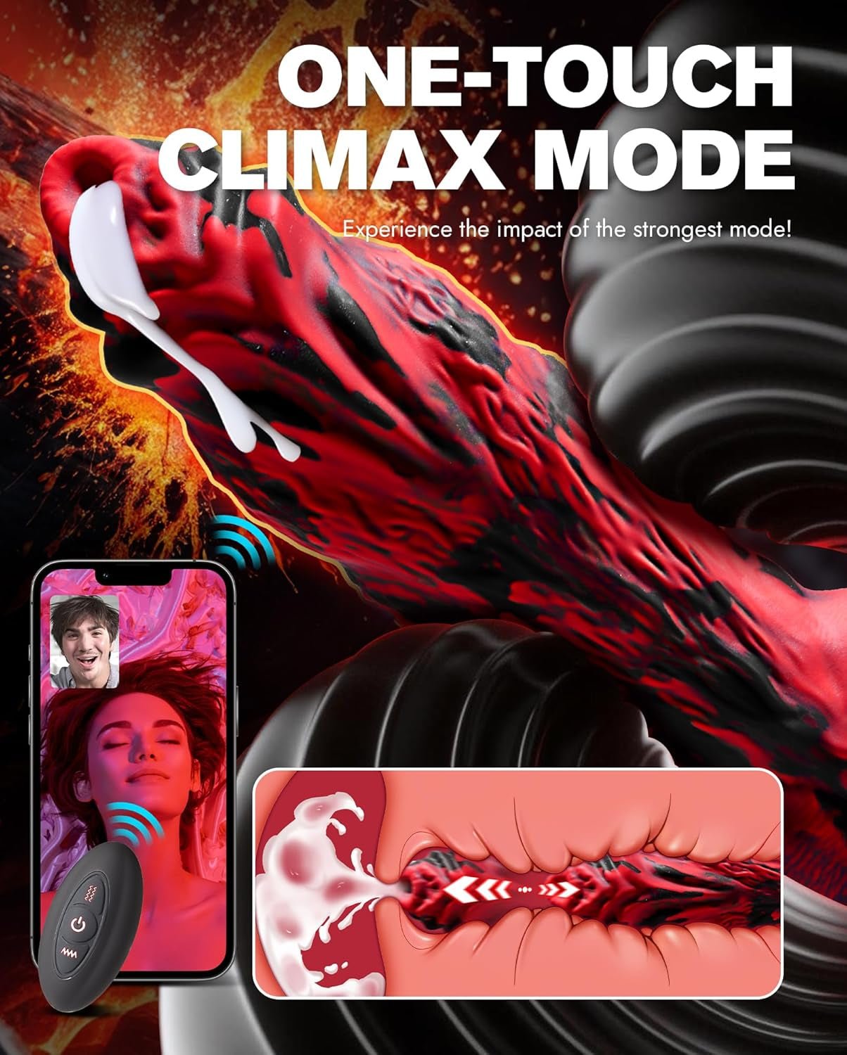 BeastPulse Fantasy Monster Thrusting Dildo Vibrator - Vixen | Nova Network