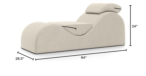 Beige Luxury Intimate Lounge Chaise - Vixen | Nova Network