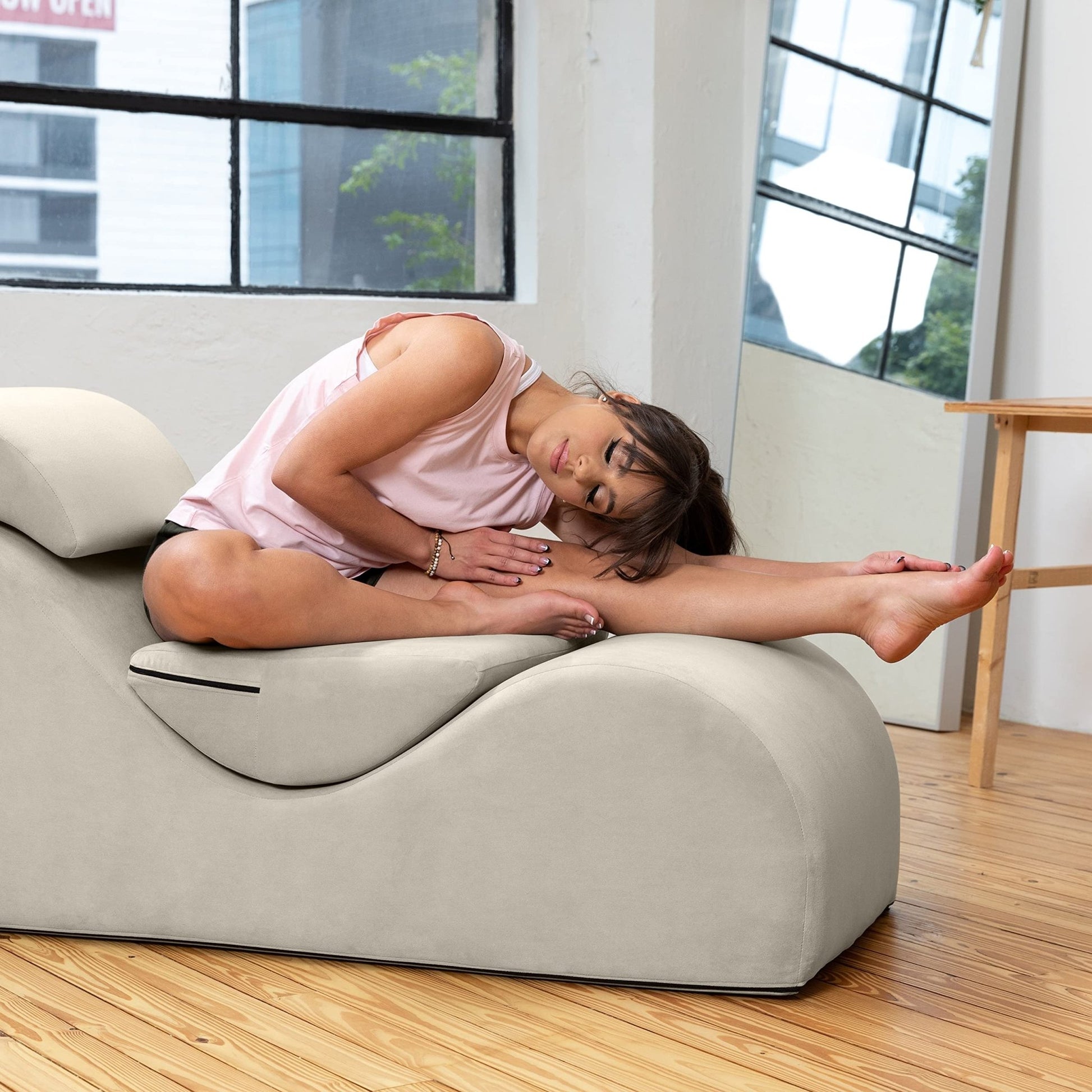 Beige Luxury Intimate Lounge Chaise - Vixen | Nova Network