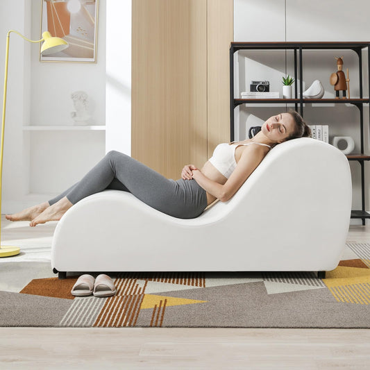 Beige Velvet S - Curve Seduction Chaise - Vixen | Nova Network