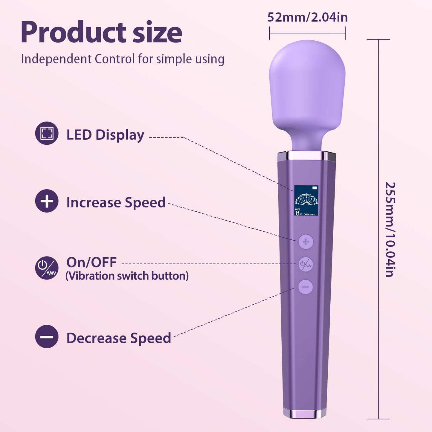 AuraFlex Premium Wand Vibrator Massager