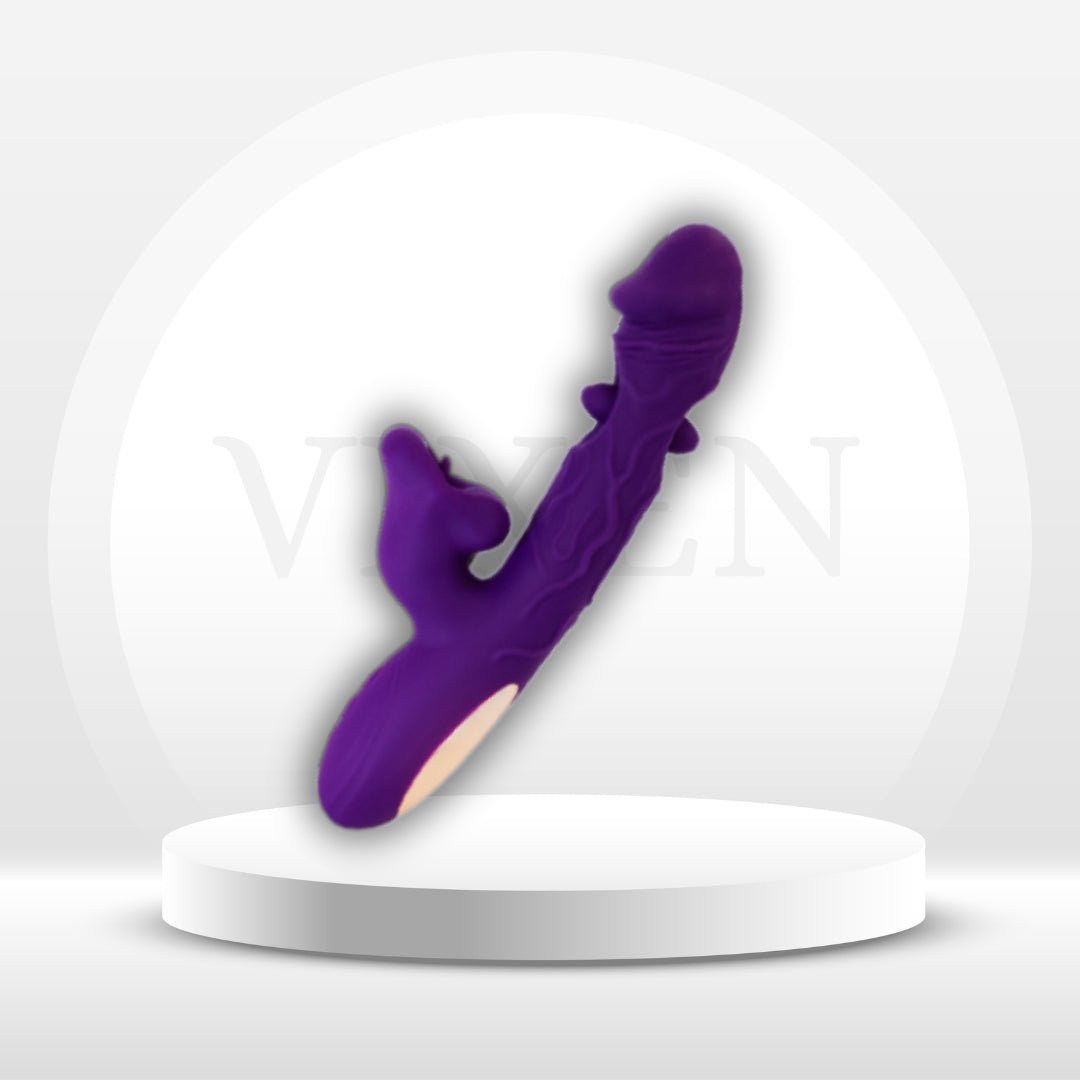 BiteBloom Tapping & Licking Rabbit Dildo Vibrator - Vixen | Nova Network
