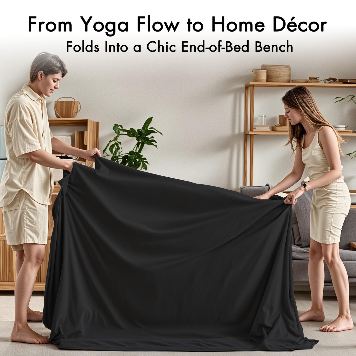 Black Convertible Ergonomic Intimate Lounge Chair - Vixen | Nova Network