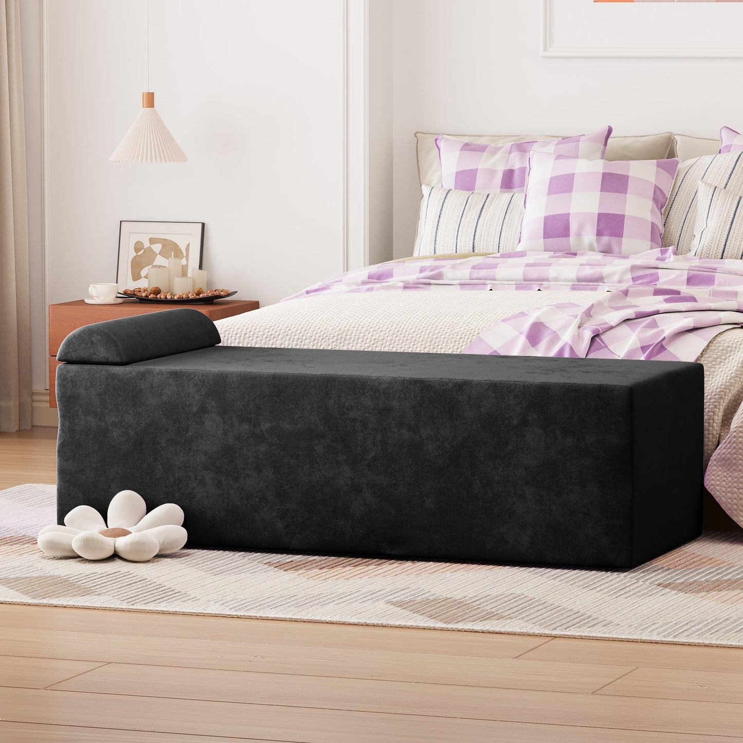 Black Convertible Ergonomic Intimate Lounge Chair - Vixen | Nova Network