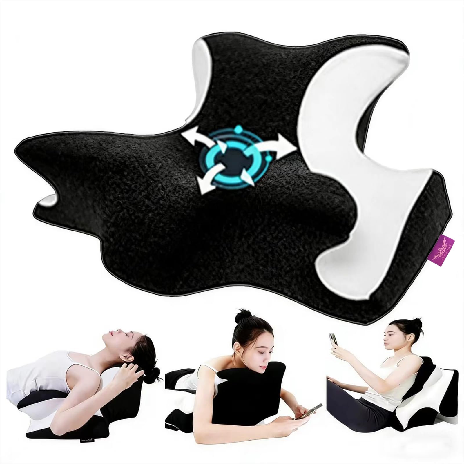 Black Couples Intimacy Support Wedge Pillow - Vixen | Nova Network