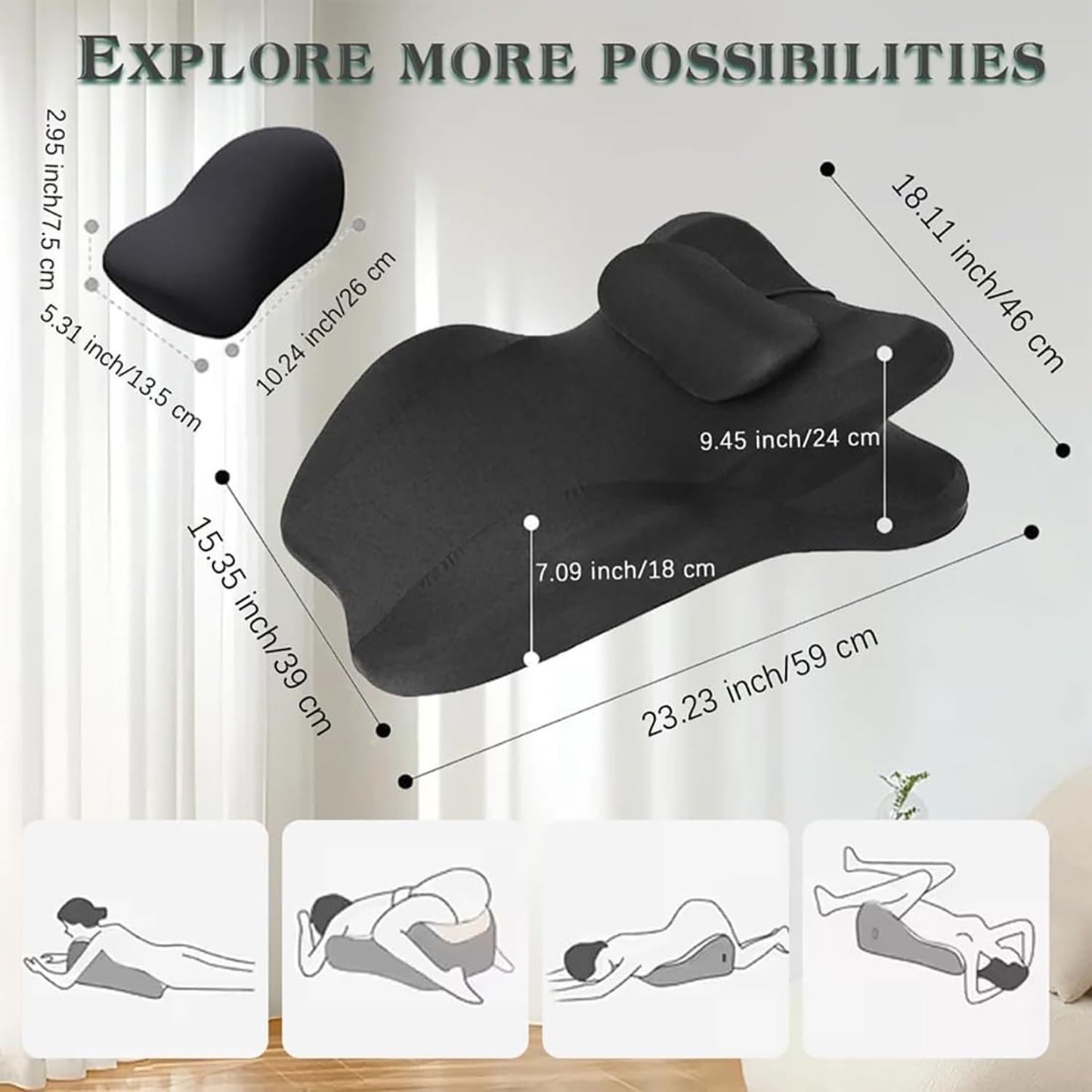 Black Couples Intimate Position Support Pillow - Vixen | Nova Network