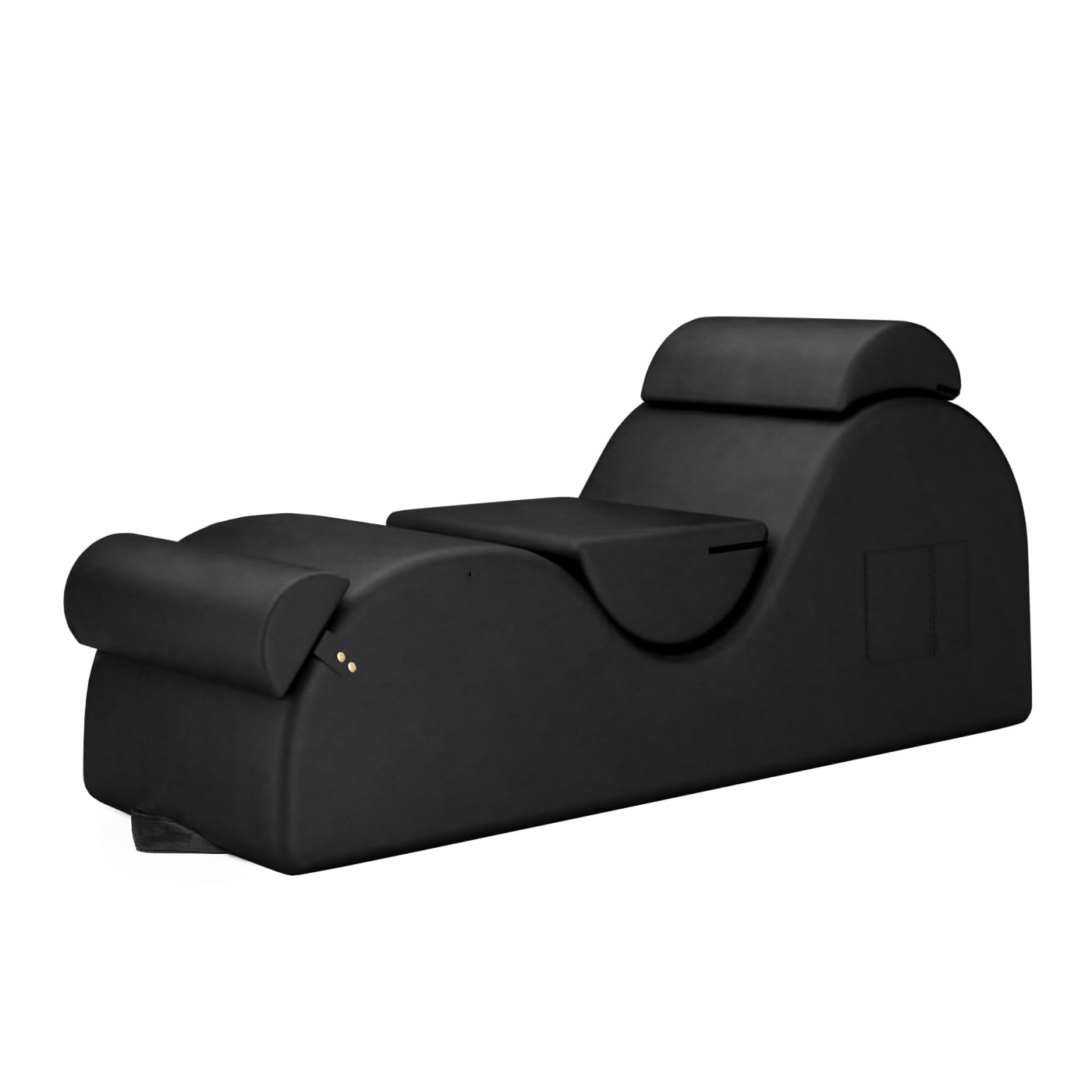 Black Ergonomic Curved Premium Sex Chaise - Vixen | Nova Network