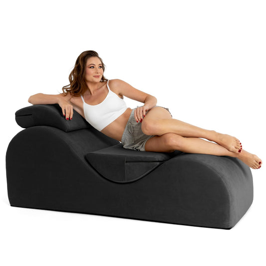 Black Luxury Intimate Lounge Chaise - Vixen | Nova Network