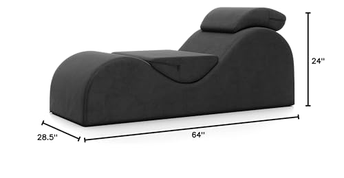Black Luxury Intimate Lounge Chaise - Vixen | Nova Network
