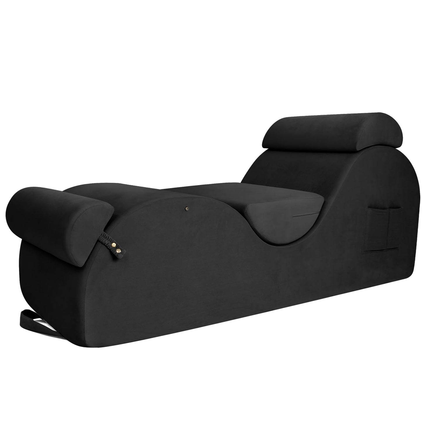 Black XL Ergonomic Curved Premium Sex Chaise - Vixen | Nova Network
