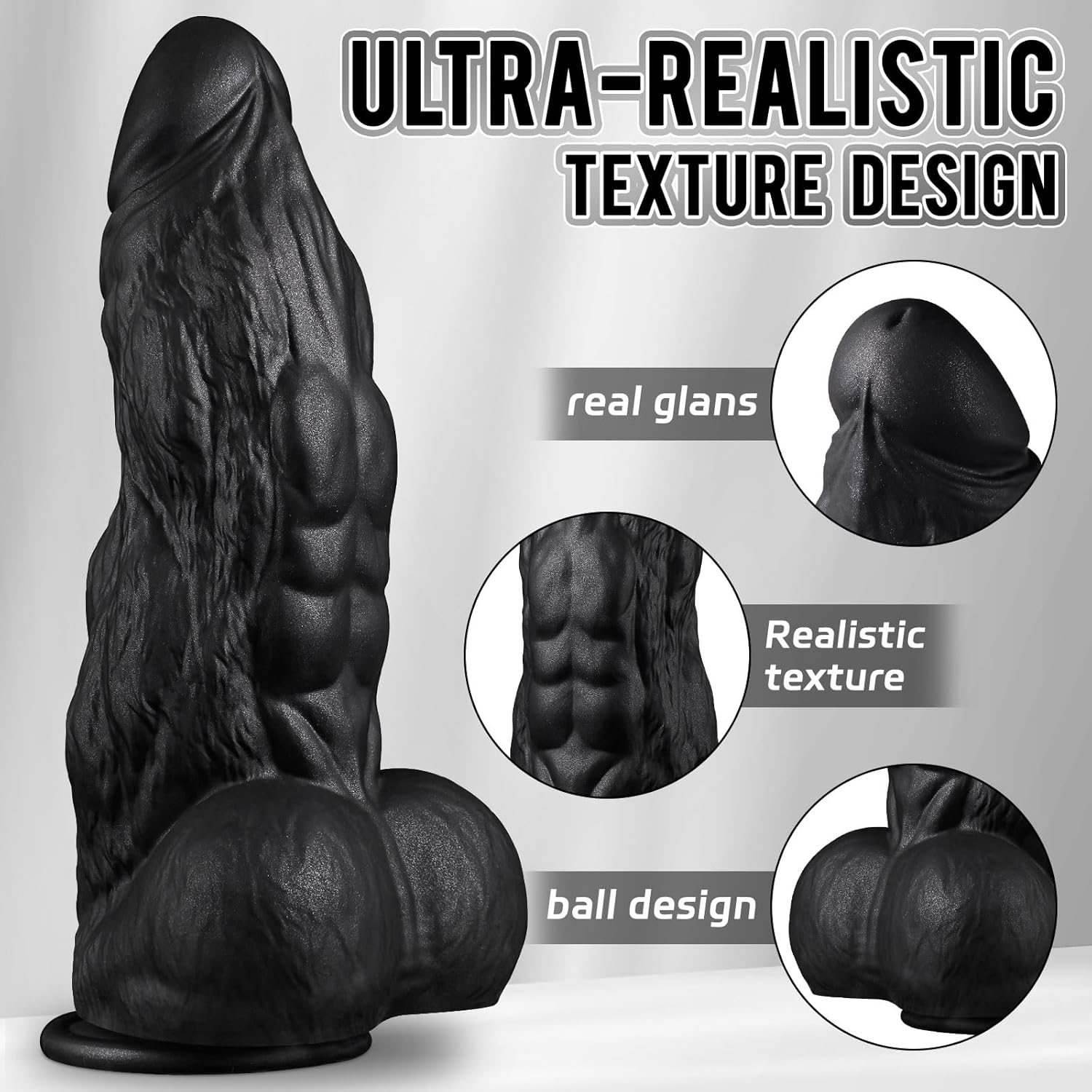 BlackBeast 8" Thick Silicone Fantasy Dildo - Vixen | Nova Network
