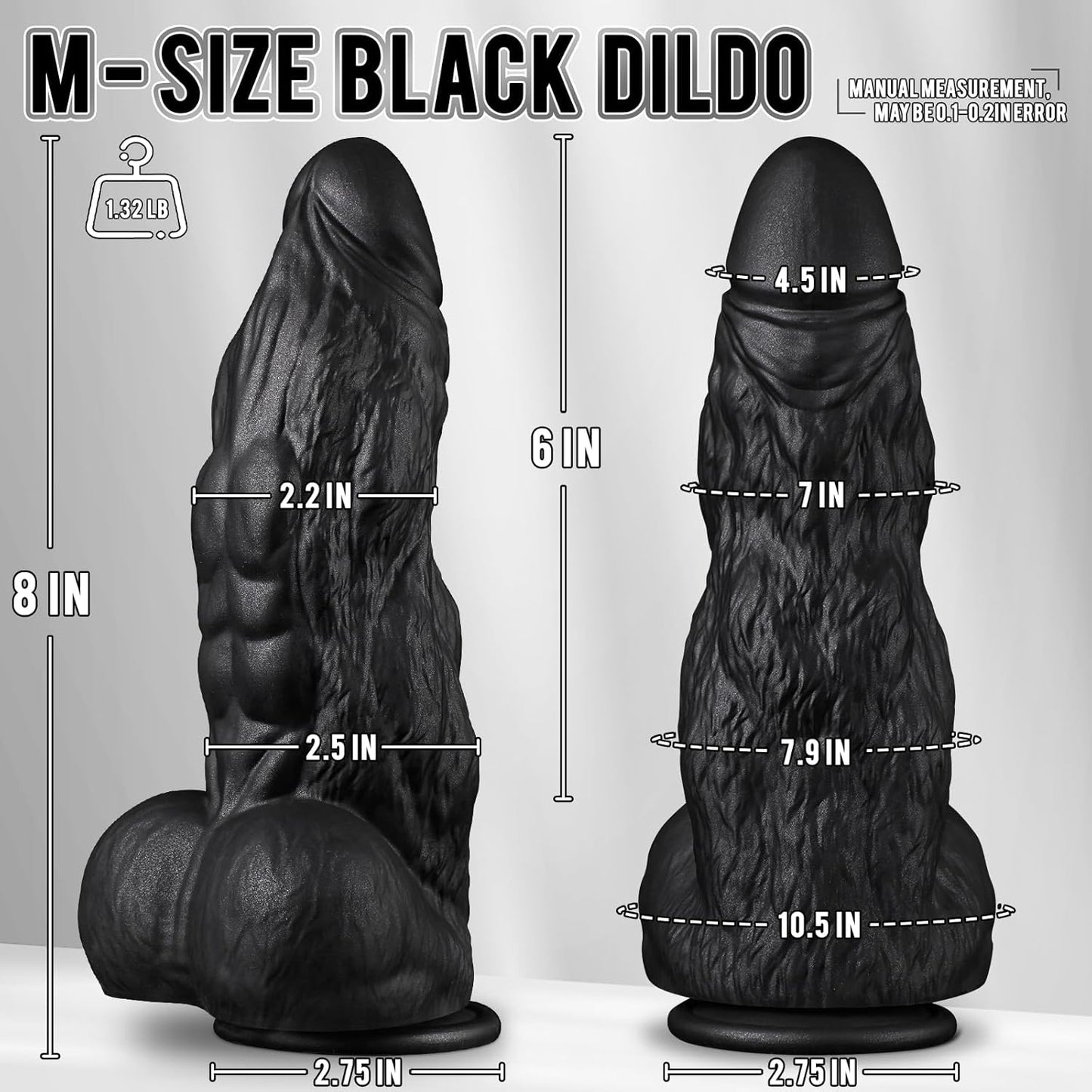 BlackBeast 8" Thick Silicone Fantasy Dildo - Vixen | Nova Network