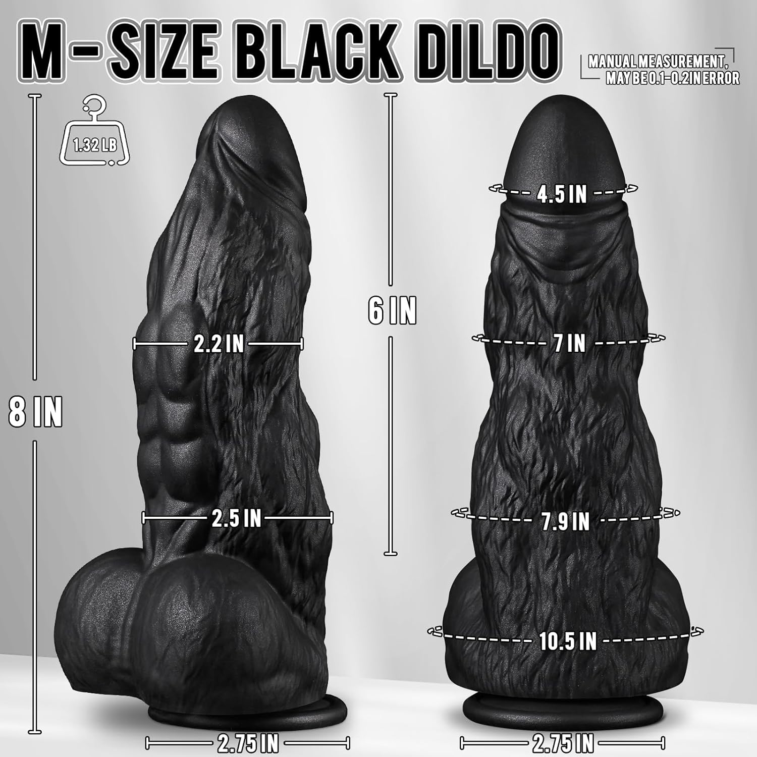 BlackBeast 8" Thick Silicone Fantasy Dildo - Vixen | Nova Network