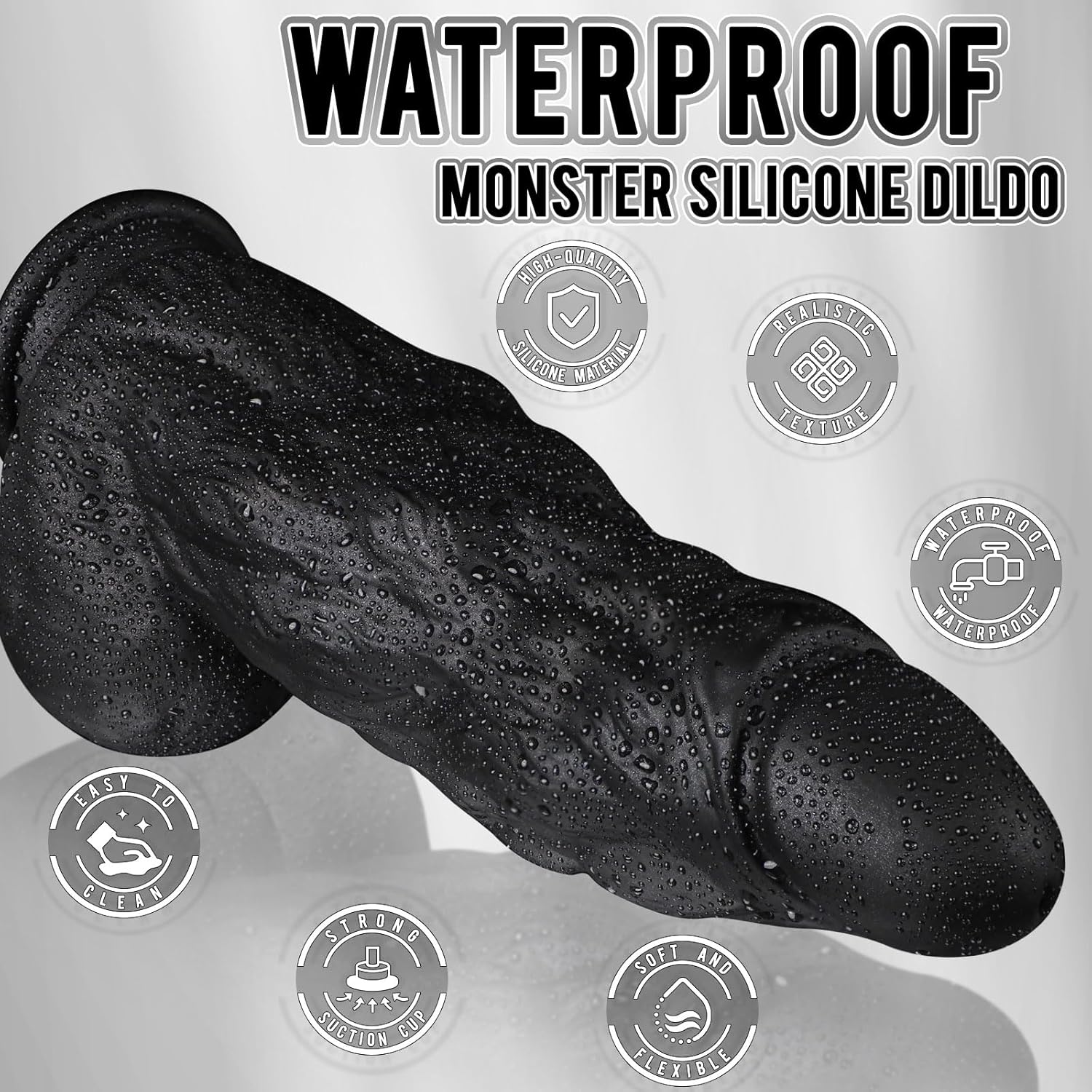 BlackBeast 8" Thick Silicone Fantasy Dildo - Vixen | Nova Network