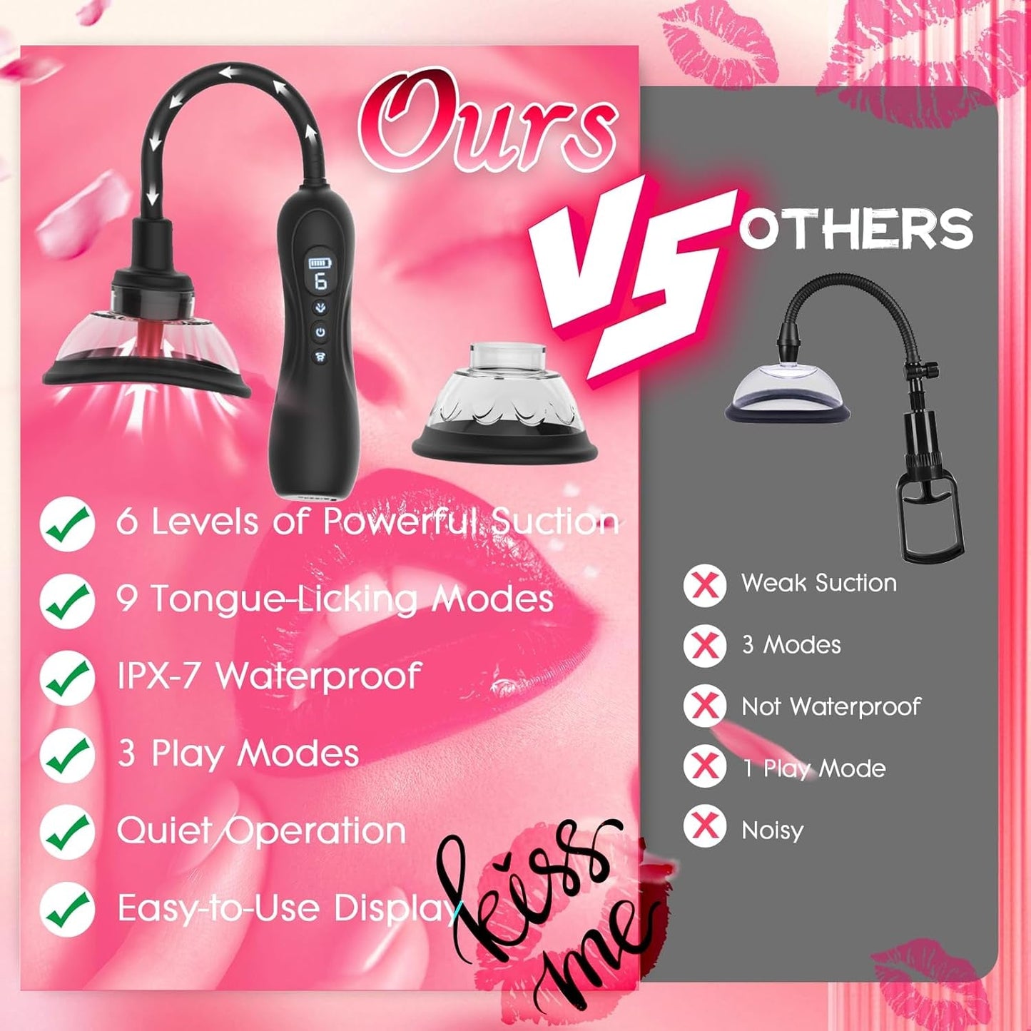 BlissPump Electric Pussy Pump with BDSM Nipple Clamps - Vixen | Nova Network