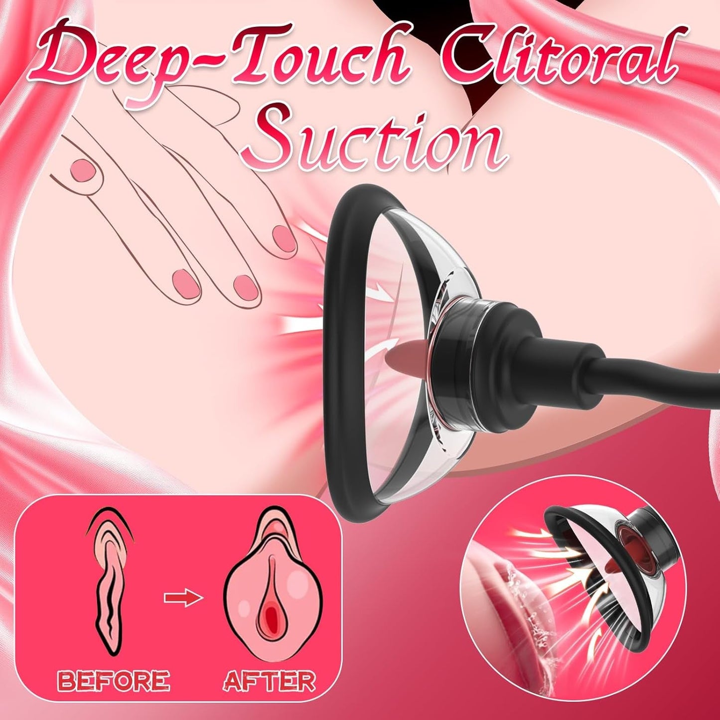 BlissPump Electric Pussy Pump with BDSM Nipple Clamps - Vixen | Nova Network
