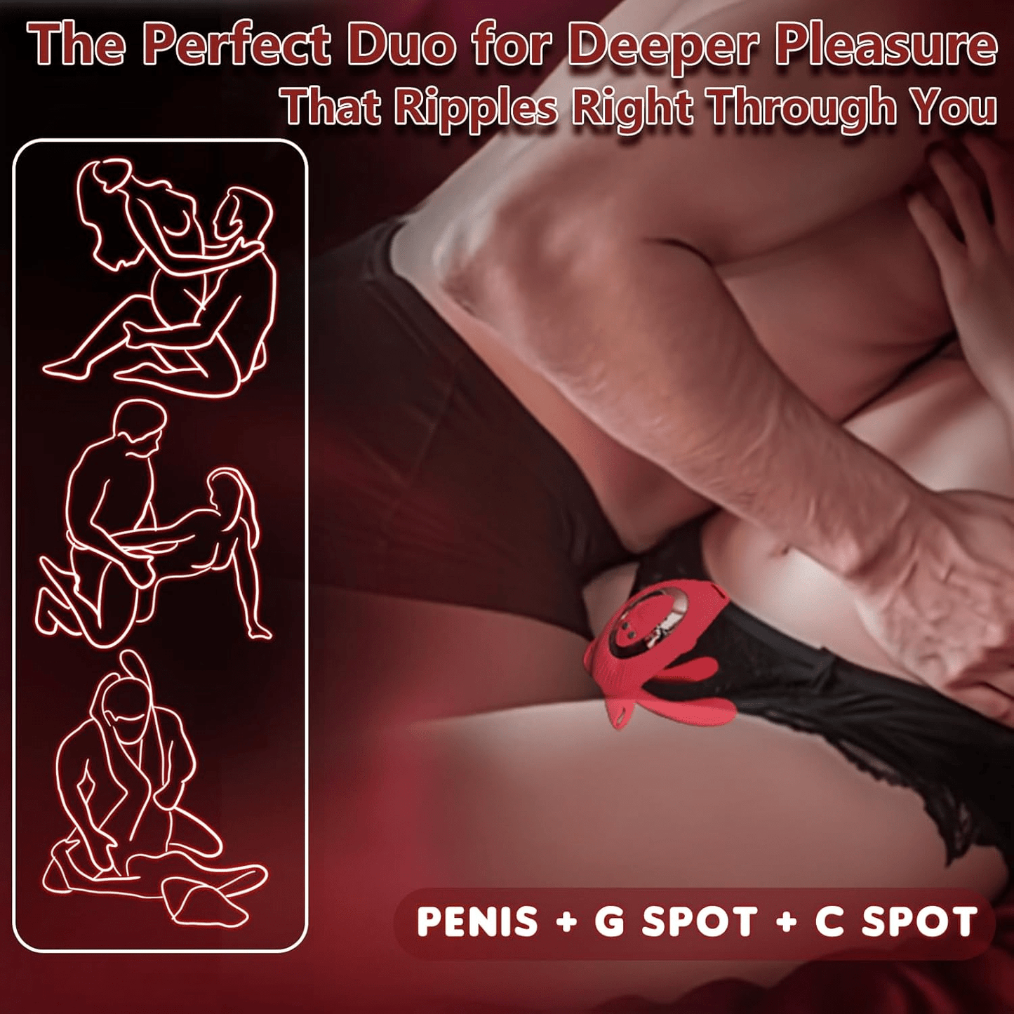 BloomLink Deep Stimulation Wearable Couple Vibrator - Vixen | Nova Network