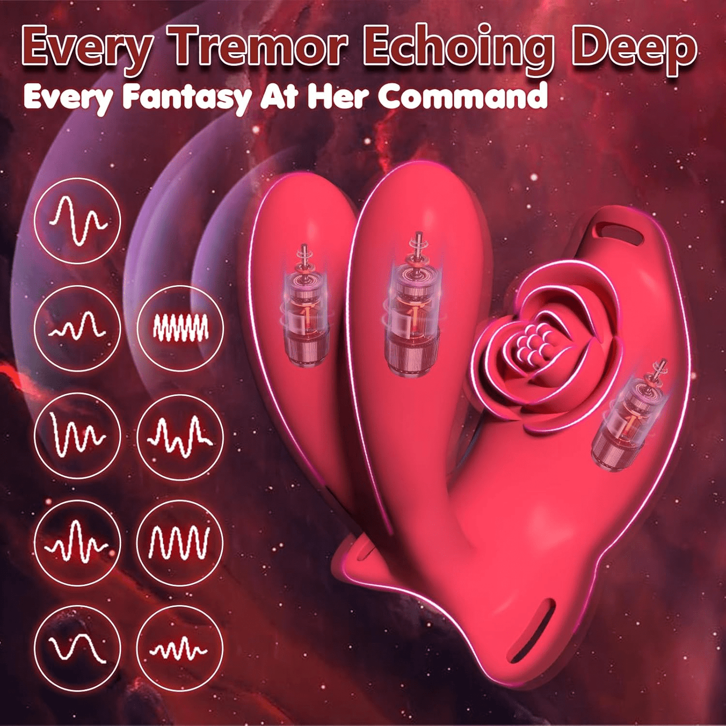 BloomLink Deep Stimulation Wearable Couple Vibrator - Vixen | Nova Network
