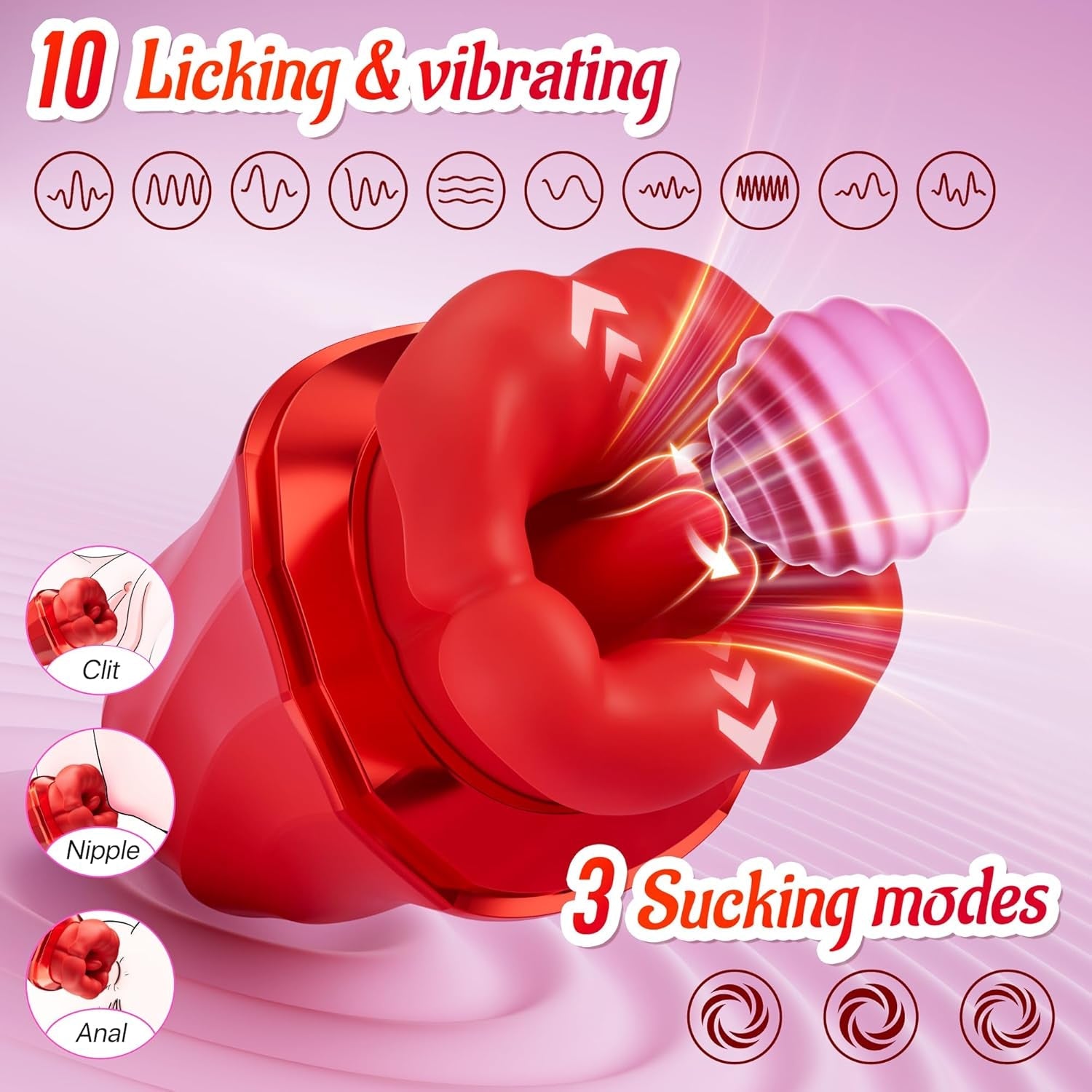 BloomMuse 4-in-1 Rose Sucker – Suck, Lick & Vibrate, App Control - Vixen Adult Playroom