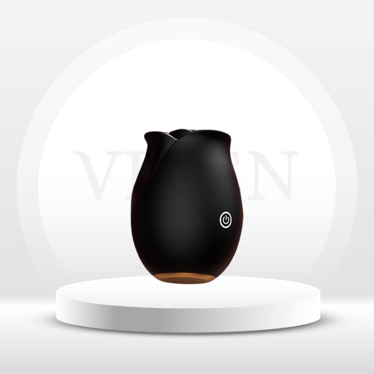 BloomPulse App - Controlled Rose Dual Suction Vibrator - Vixen | Nova Network