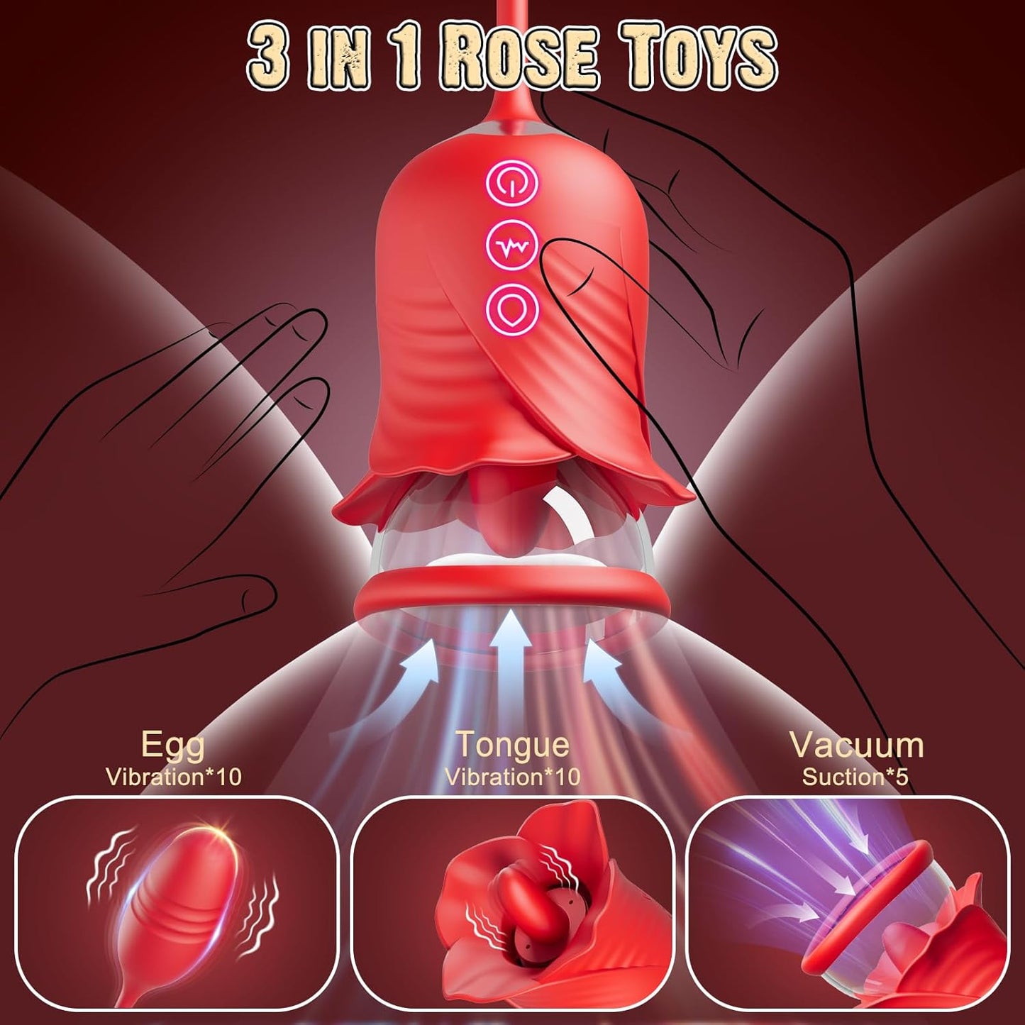 BloomQueen 3 - in - 1 Clit Pump Vibrator - Vixen | Nova Network