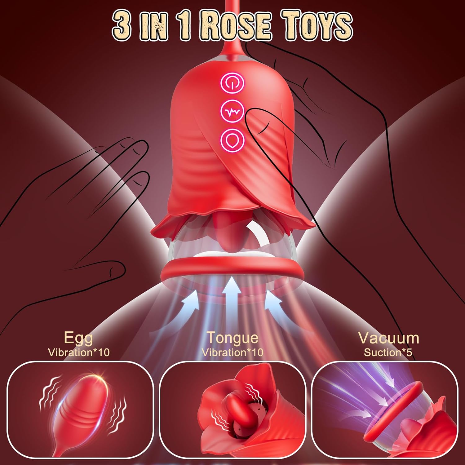 BloomQueen 3 - in - 1 Clit Pump Vibrator - Vixen | Nova Network