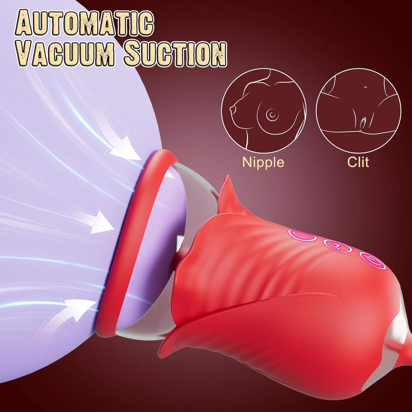 BloomQueen 3 - in - 1 Clit Pump Vibrator - Vixen | Nova Network
