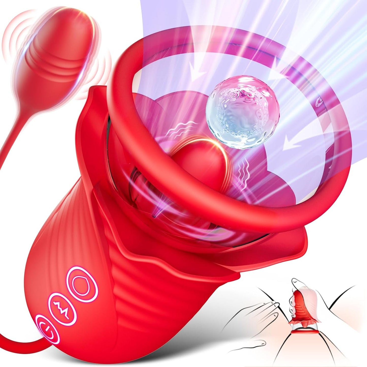 BloomQueen 3 - in - 1 Clit Pump Vibrator - Vixen | Nova Network