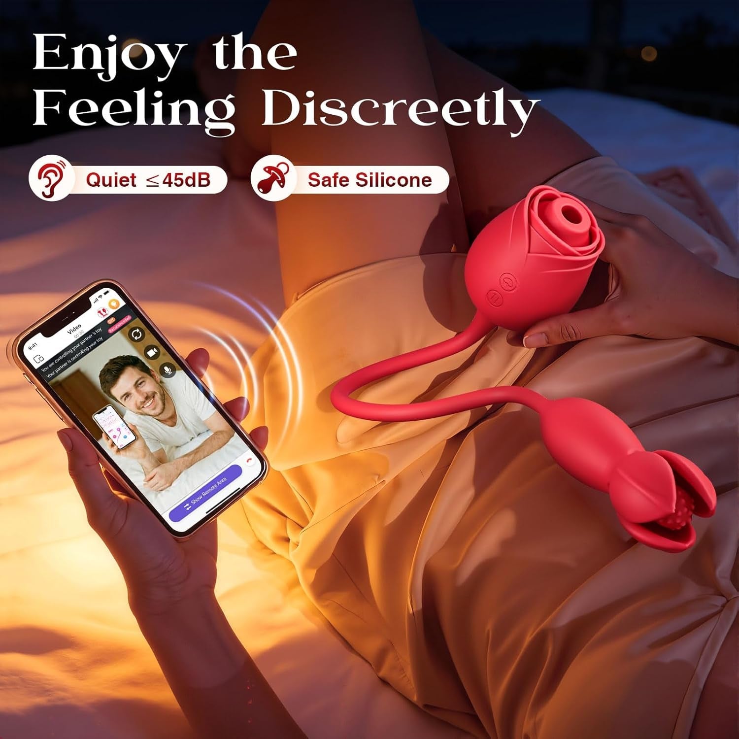 BloomRose AI Duo Sucking Vibrator & Thrusting Dildo - Vixen | Nova Network
