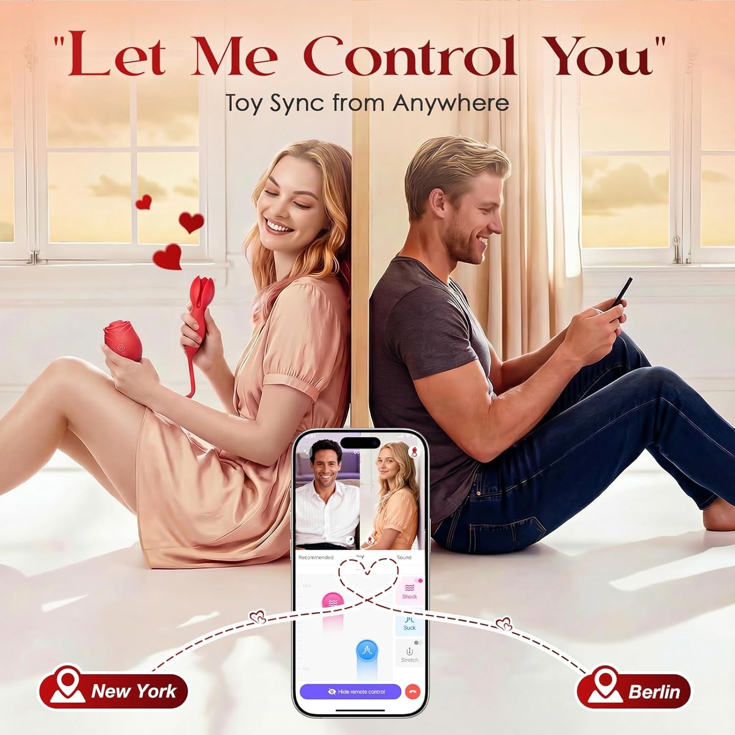 BloomRose AI Duo Sucking Vibrator & Thrusting Dildo - Vixen | Nova Network