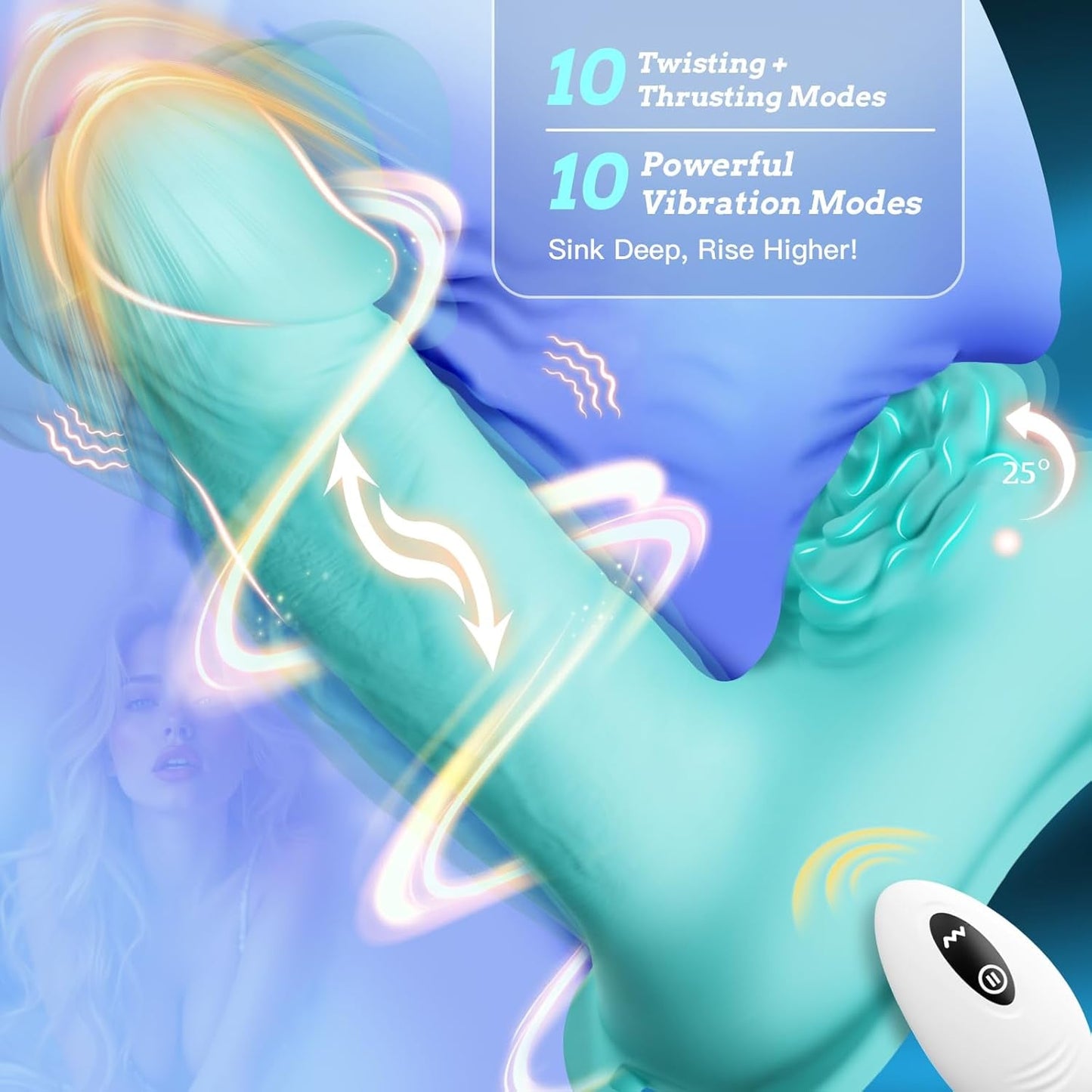BloomSaddle Thrusting Ride - On Dildo with Clitoral Stimulator - Vixen | Nova Network