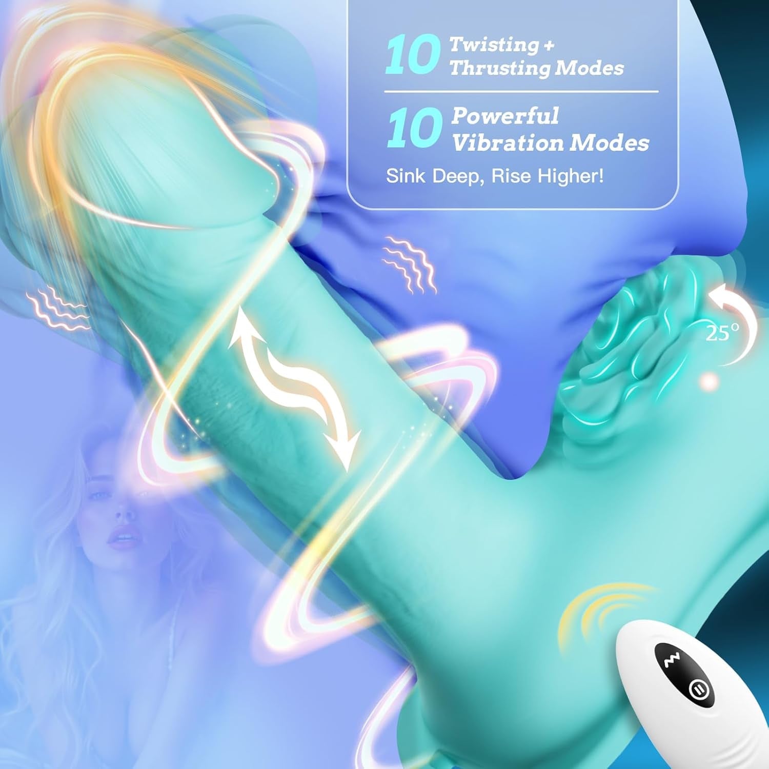 BloomSaddle Thrusting Ride - On Dildo with Clitoral Stimulator - Vixen | Nova Network