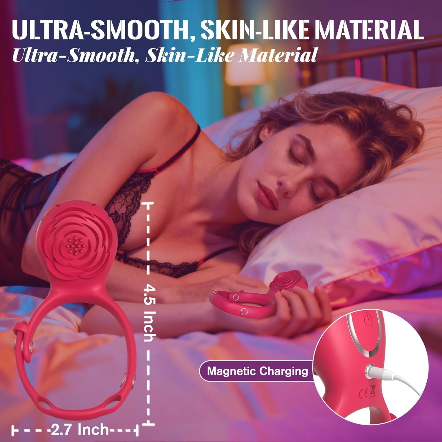 BloomSwitch 2 - in - 1 Wearable Vibrator Couples Ring - Vixen | Nova Network