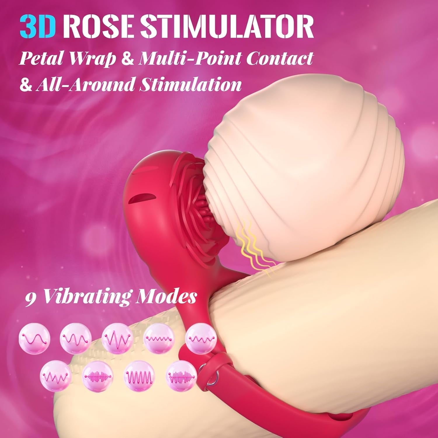 BloomSwitch 2 - in - 1 Wearable Vibrator Couples Ring - Vixen | Nova Network