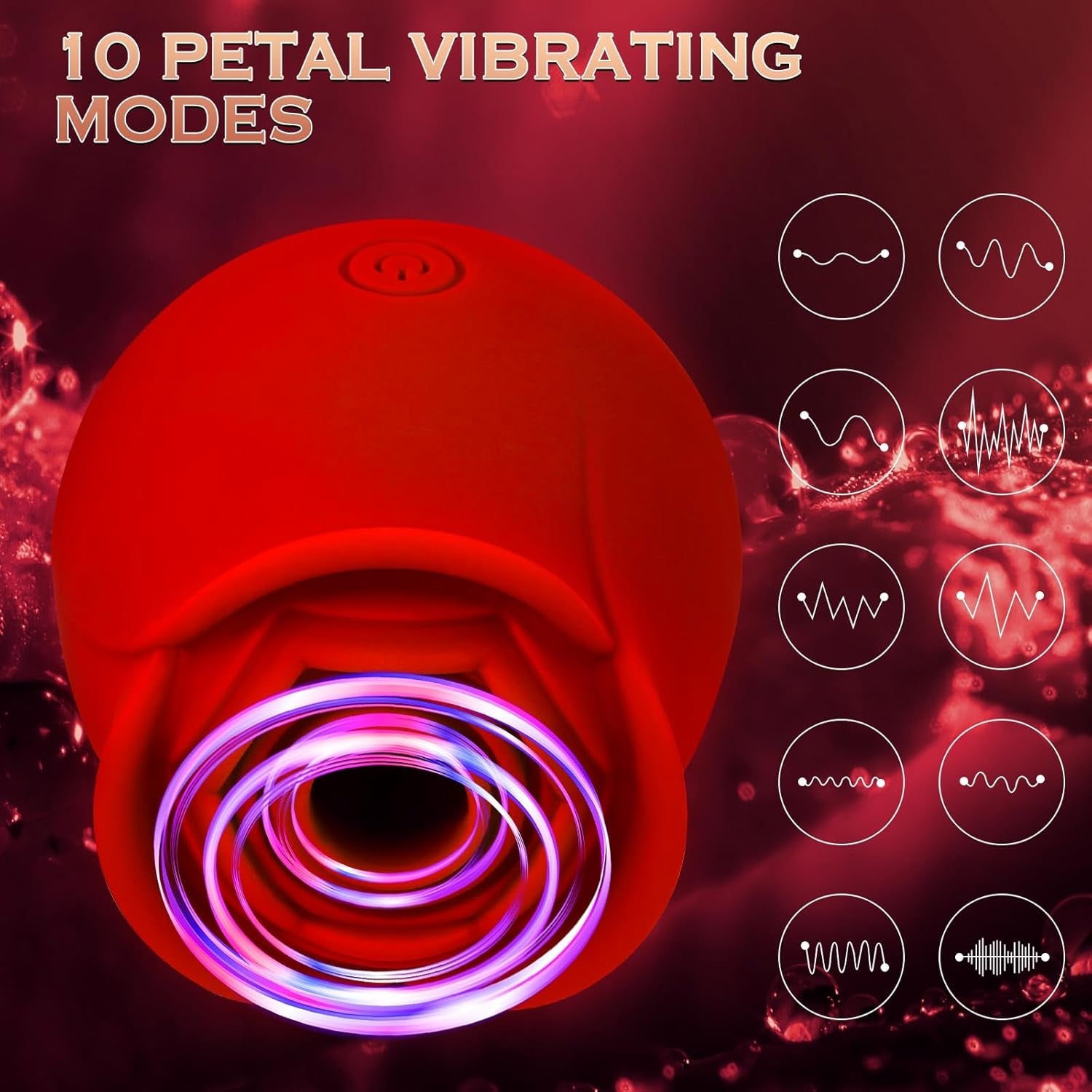 BloomSync App Controlled Rose Suction Vibrator - Vixen | Nova Network