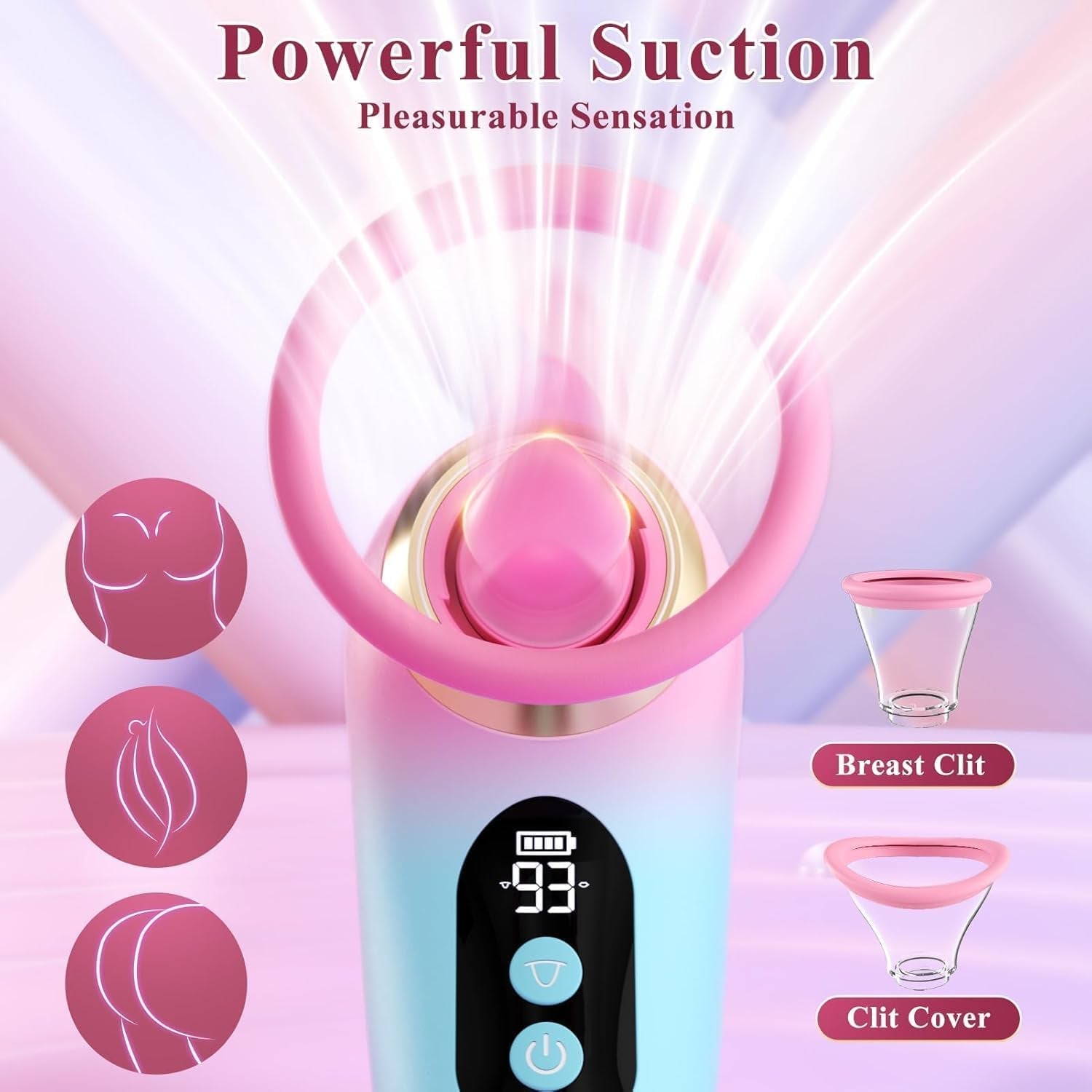 BloomTouch Clit Sucking & Tongue Licking Stimulator - Vixen Adult Playroom