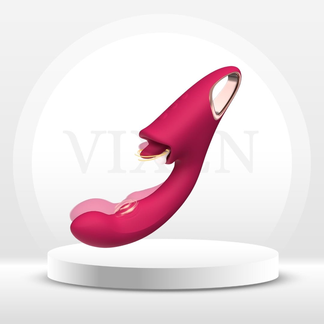 BloomTrio 3-in-1 Rose Vibrator – Licking, Flapping & G-Spot - Vixen Adult Playroom